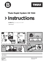 Предварительный просмотр 1 страницы Thule Rapid System Kit 1544 Instructions