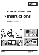 Thule Rapid System Kit 1659 Instructions предпросмотр