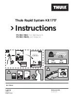 Preview for 1 page of Thule Rapid System Kit 1717 Instructions