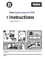 Thule Rapid System Kit 1741 Instructions предпросмотр