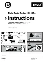 Preview for 1 page of Thule Rapid System1804 Instructions