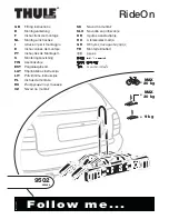 Thule RideOn 9502 Fitting Instructions Manual preview