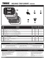 Предварительный просмотр 1 страницы Thule ROUND TRIP SPORT Manual