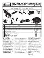 Предварительный просмотр 1 страницы Thule Set-to-Go Saddle 878xt Installation Instructions Manual