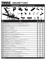 Preview for 1 page of Thule Sidearm 594XT Manual