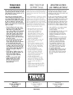 Preview for 8 page of Thule Speedway 961xt User Manual