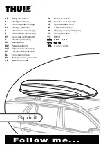 Thule Spirit Fitting Instructions Manual preview