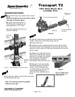 Preview for 3 page of Thule Sportworks Transport T2 Assembly And Use Manual