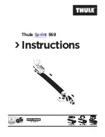 Thule Sprint 569 Instructions Manual предпросмотр