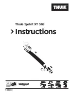 Preview for 1 page of Thule Sprint XT 569 Instructions Manual