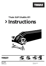 Thule SUP Shuttle 811 Instructions Manual preview