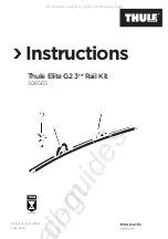 Thule Thule Elite G2 Instructions preview