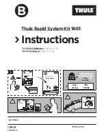 Thule Thule Rapid System Kit 1803 Instructions preview