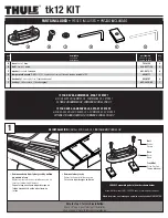 Thule TK12 User Manual preview