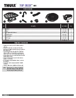 Thule Top Deck 881 Installation Instructions предпросмотр