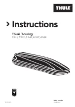 Предварительный просмотр 1 страницы Thule Touring 100/S Instructions Manual