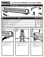 Предварительный просмотр 1 страницы Thule Universal Flat Top Ski Carrier 91724 Installation Instructions