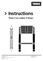 Preview for 1 page of Thule Van Ladder 9 Steps Instructions Manual