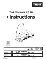 Thule VeloSpace 917 Instructions Manual preview