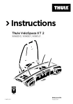 Thule VeloSpace XT 2 Instructions Manual preview