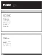 Preview for 1 page of Thule VERTEX SWING AWAY Quick Start Manual