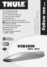 Предварительный просмотр 1 страницы Thule VISION 850 Fitting Instructions Manual