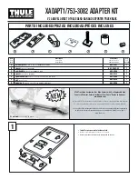 Предварительный просмотр 1 страницы Thule XADAPT1 Instructions