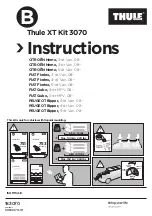 Preview for 1 page of Thule XT 3070 Instructions Manual