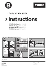 Thule XT 3072 Instructions Manual preview