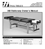 Предварительный просмотр 1 страницы Thuli Tables 300 Stationary Owner'S Manual