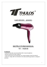 Предварительный просмотр 6 страницы Thulos TH-HD809 Instruction Manual