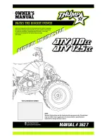 Preview for 1 page of Thump ATV110CC Owner'S Manual