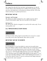 Preview for 8 page of Thump ATV110CC Owner'S Manual