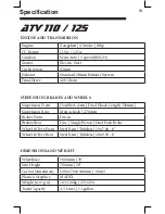 Preview for 63 page of Thump ATV110CC Owner'S Manual