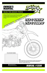 Preview for 1 page of Thump TSX-C 125SW Owner'S Manual