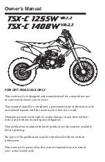 Preview for 2 page of Thump TSX-C 125SW Owner'S Manual