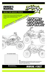 Thumpstar ATV 125CC Owner'S Manual preview