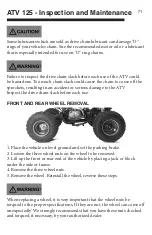 Preview for 78 page of Thumpstar ATV 125CC Owner'S Manual