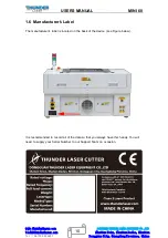 Preview for 10 page of Thunder Laser MINI-60 Unified User'S Manual