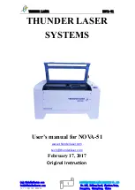 Thunder Laser NOVA-51 User Manual preview