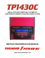 Thunder Power TP1430C Instruction & Operation Manual preview