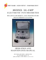 Preview for 1 page of Thunder Scientific 5A-1MP Owner'S Operation And Maintenance Manual