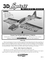 Предварительный просмотр 1 страницы THUNDER TIGER 3D Spirit Assembly Manual