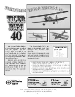 Preview for 16 page of THUNDER TIGER Cloud Dancer 40 ARF TTR4542 Assembly Manual