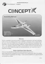 THUNDER TIGER Concept X 4369 Assembly Manual preview