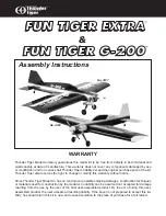 THUNDER TIGER Fun Tiger Extra Assembly Instructions Manual preview