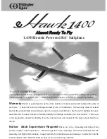 THUNDER TIGER hawk 1400 Assembly Manual preview