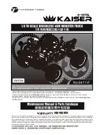 THUNDER TIGER KAISER e-MTA 6411-F Maintenance Manual & Parts Catalogue preview