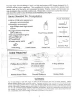 Preview for 2 page of THUNDER TIGER MIRAGE V Instruction Manual