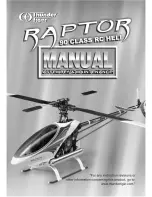 THUNDER TIGER RAPTOR 90 CLASS RC HELI Manual preview